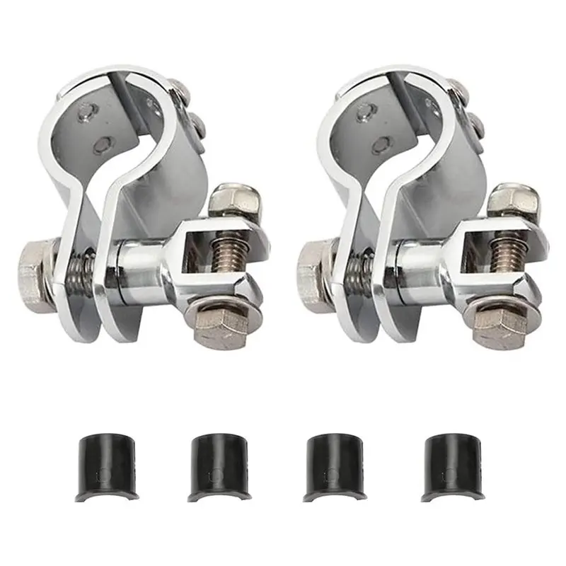 A48P-For Honda For Kawasaki Davidson Motorcycle Footpegs 32Mm Highway Crash Bar Foot Peg Clamps