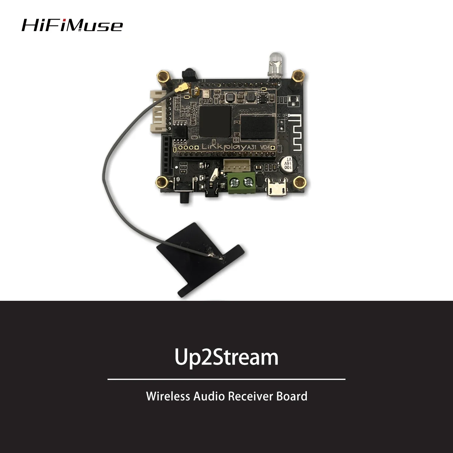 

D10 WiFi and Bluetooth 5.0 Audio Receive Bluetooth Module I2S Analog Output ESS9023 Output Board With Airplay DLNA Wifi Audio