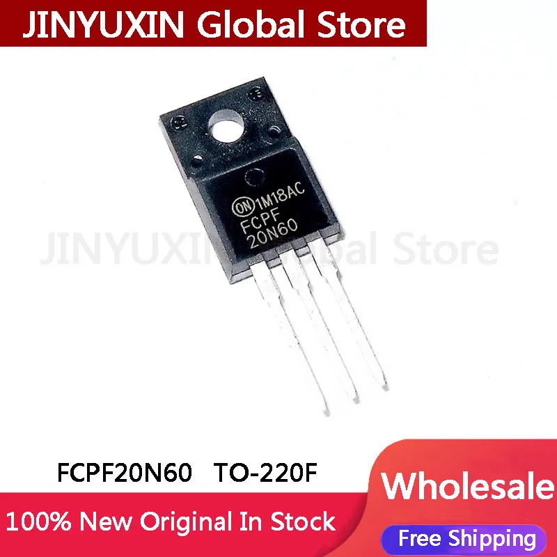 10-100Pcs FCPF20N60 20N60 TO-220F 600V 20A IC In Stock Wholesale