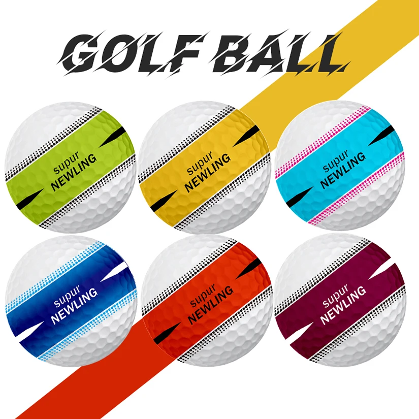 Supur NEWLING Golf Games Ball Super Long Distance Three layer Ball for Professional Competition Game Balls Massaging Ball