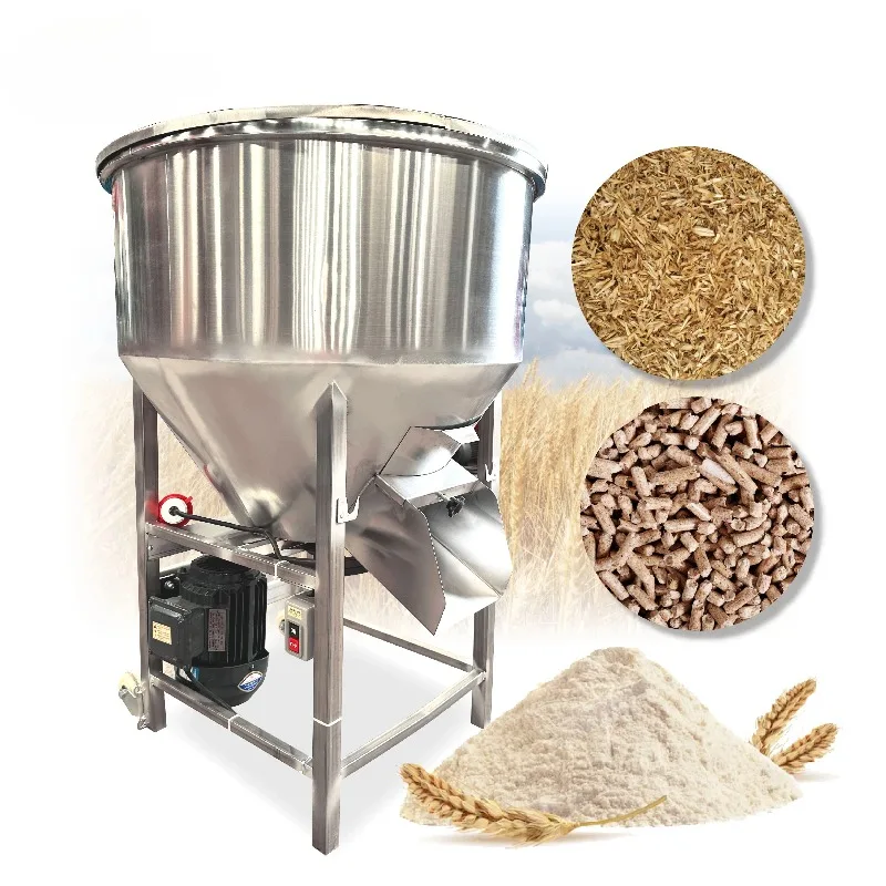Multi-function Small 500kg Poultry Animal Turkey Fish Chicken Cattle Grain Feed Mixer Machine