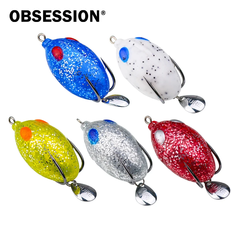 Obsession Rana de vinilo con cuchara giratoria – Señuelo artificial