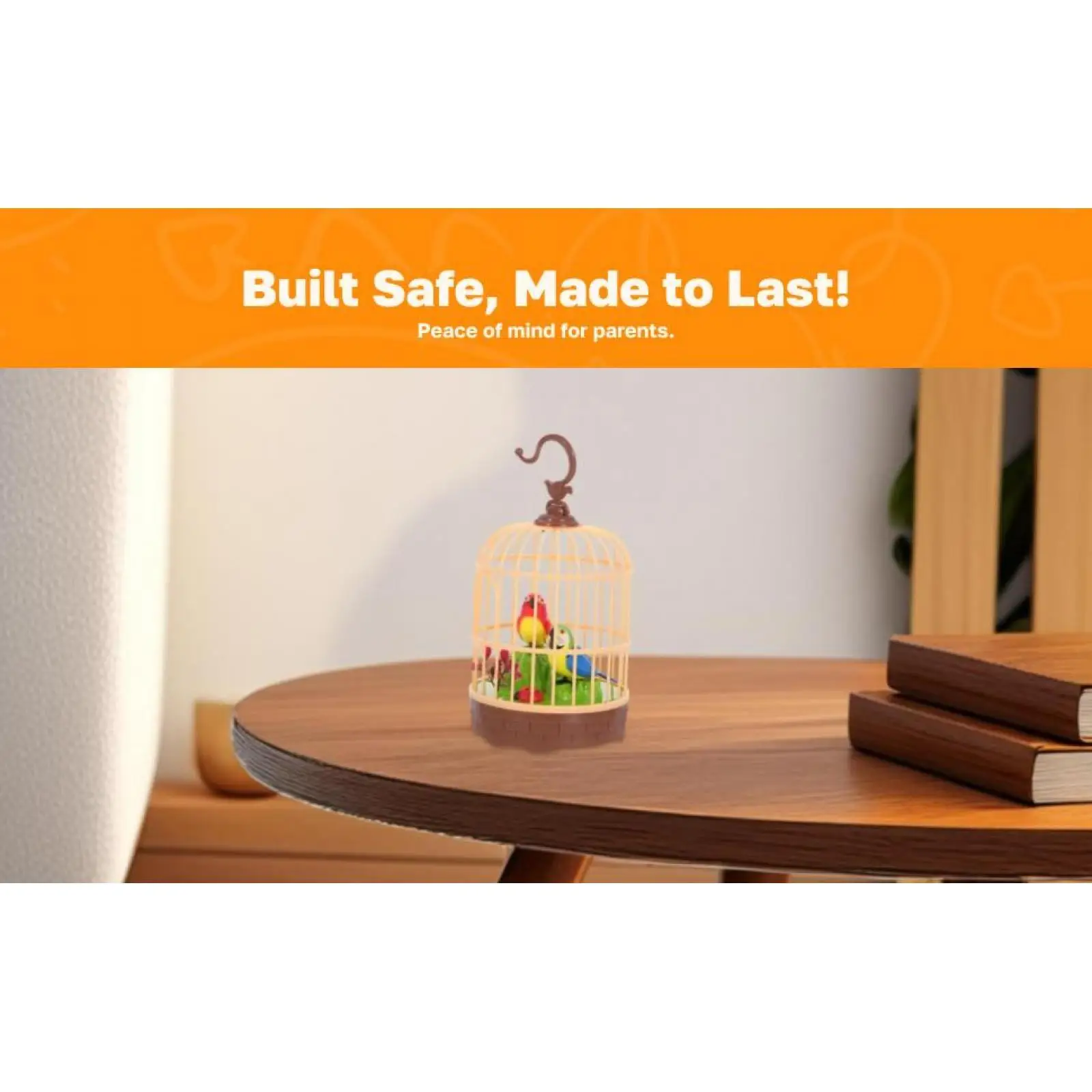 노래하고さえ는 새장 속 새, 음성 인식 움직임, 방 장식품 선물, 아이들과 아기를 위한 말하고さえ는 날개날림