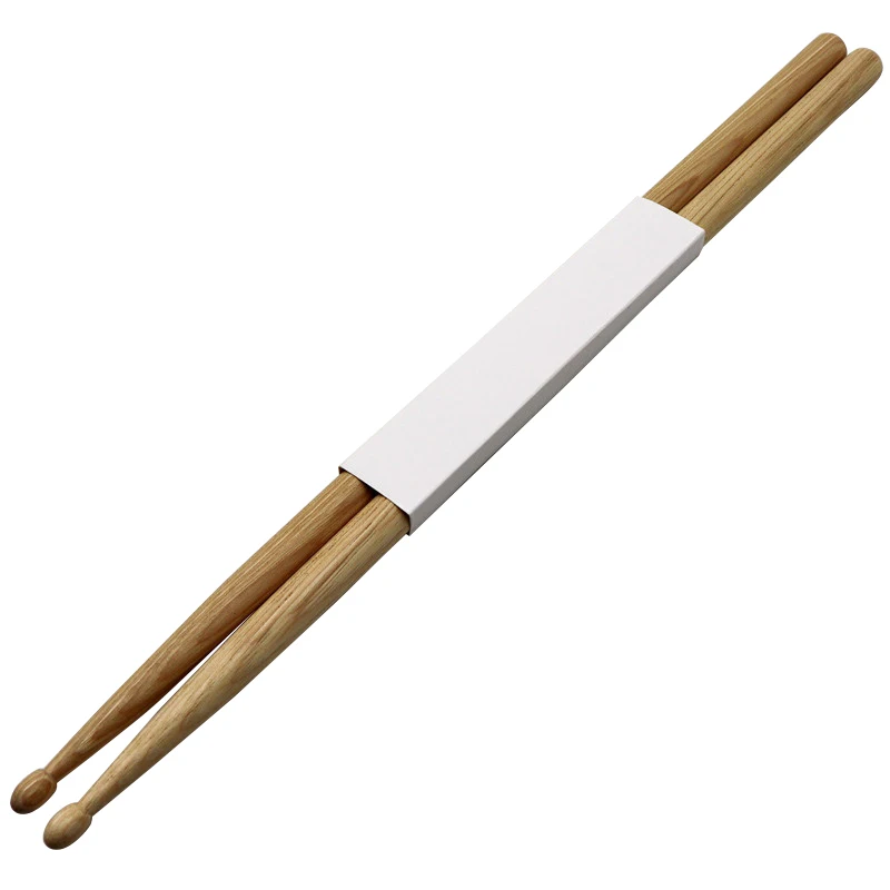 1 Pair 5A USA Hickory Wood Drum Stick Wood Color 5A Stick Drumsticks for Drummer Good Quality with White Packaging