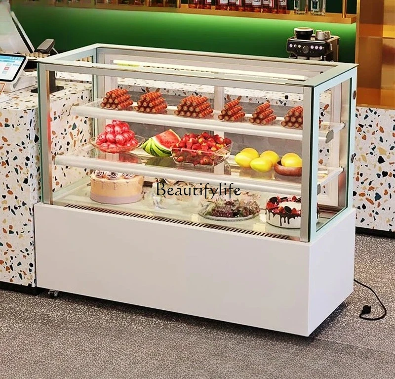 

Low Temperature Cake Display Cabinet Commercial Refrigerated Freezer Embedded Coffee Bar Counter Fresh-keeping Cabinet