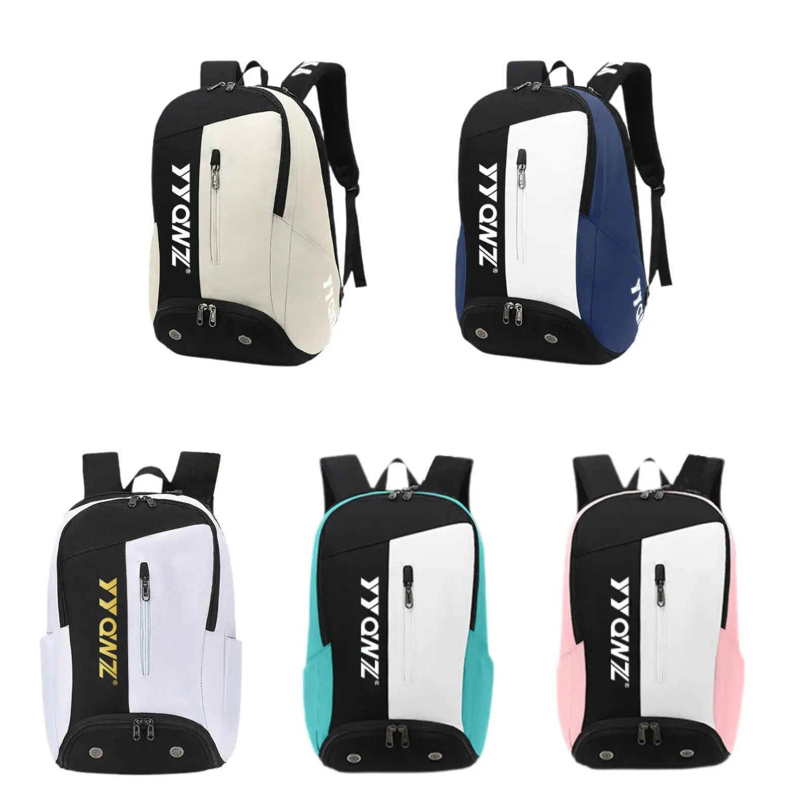 Women Men Badminton Bag Sports Duffle Bag Large Capacity Tote Paddles Bag Handbag Tennis Backpack for Players Outdoor Sports