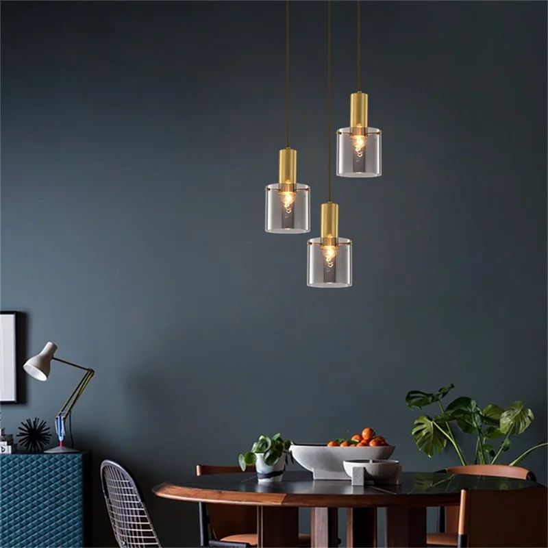 SOFEINA Modern Pendant Lights Brass Fixture Contemporary Home Creative Decoration Suitable For Dining Room Restaurant