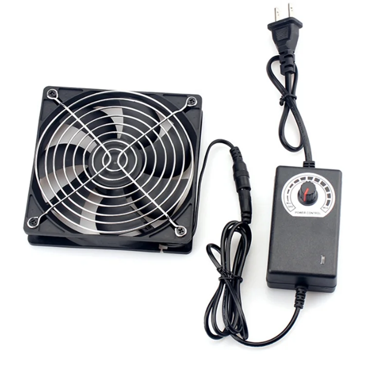 AT28-Cooling Fan With Belt Controller Cabinet Cooling Service Station Cooling Fan US Plug