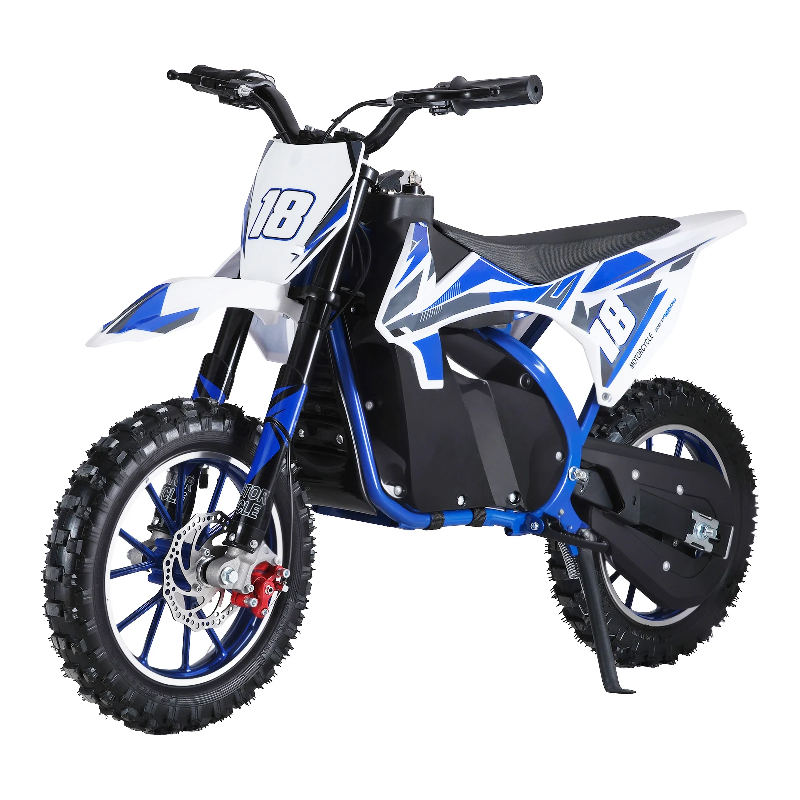 Dirt Bike, Kids Electric Motocross Bike,  Electric Pocket Motorbike with High-Performance Motor and Battery, 10 Inch Tires