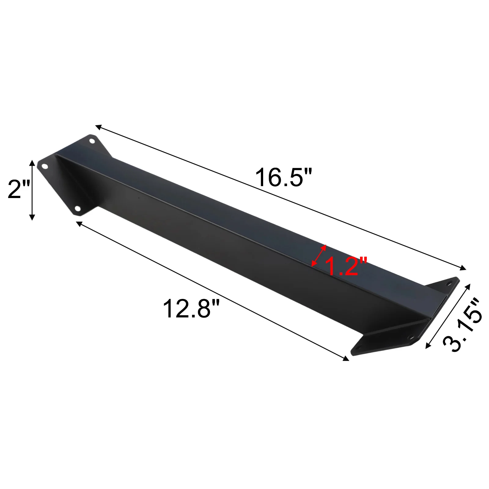 2Pcs 45 Degree Angle Support Brackets, Iron Pergola Kit Connector Yard, Garden Accessories Black Color 2Pcs 45