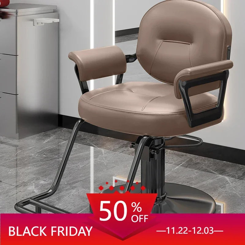 Chair Hairstyle Wheel Chaisse Salon Accessories Professional Makeup Wheels Tattoo Bed Barbershop Men's Shaving Desk Kapperstoel