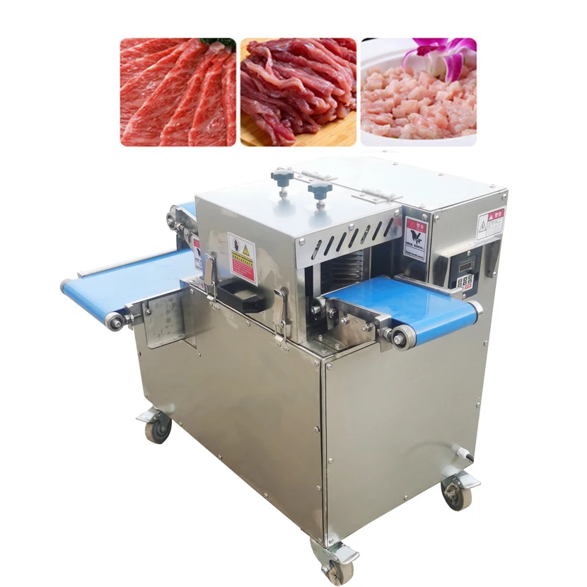 Low Cost Chicken Breast Cube Mutton Dicing Machine Slicing Machine Meat Less Chicken Dicing Machine