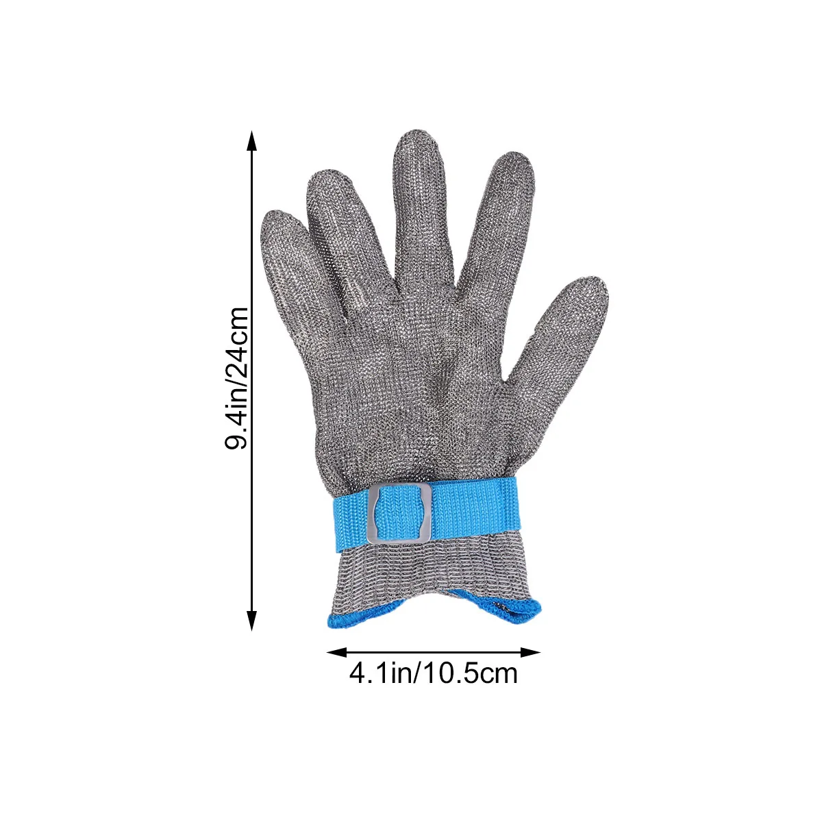 قطع قفازات مقاومة المستوى 5 أسلاك الفولاذ المقاوم للصدأ مكافحة قطع قفازات واقية للمطبخ تقطيع الخشب نحت البستنة #2