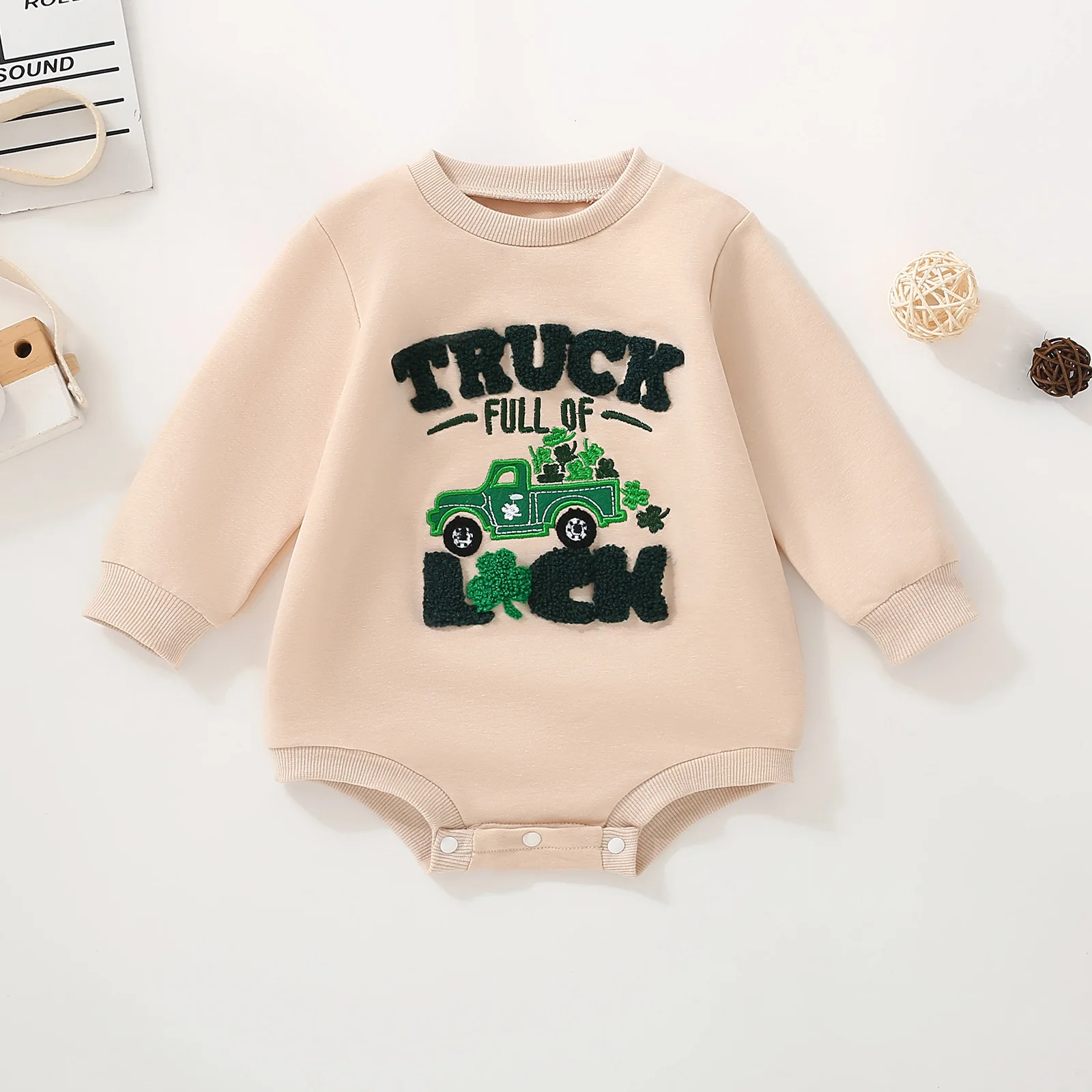 neutro-primavera-outono-caqui-carro-bordado-manga-longa-macacao-de-bebe-moda-unisex-roupas-infantis