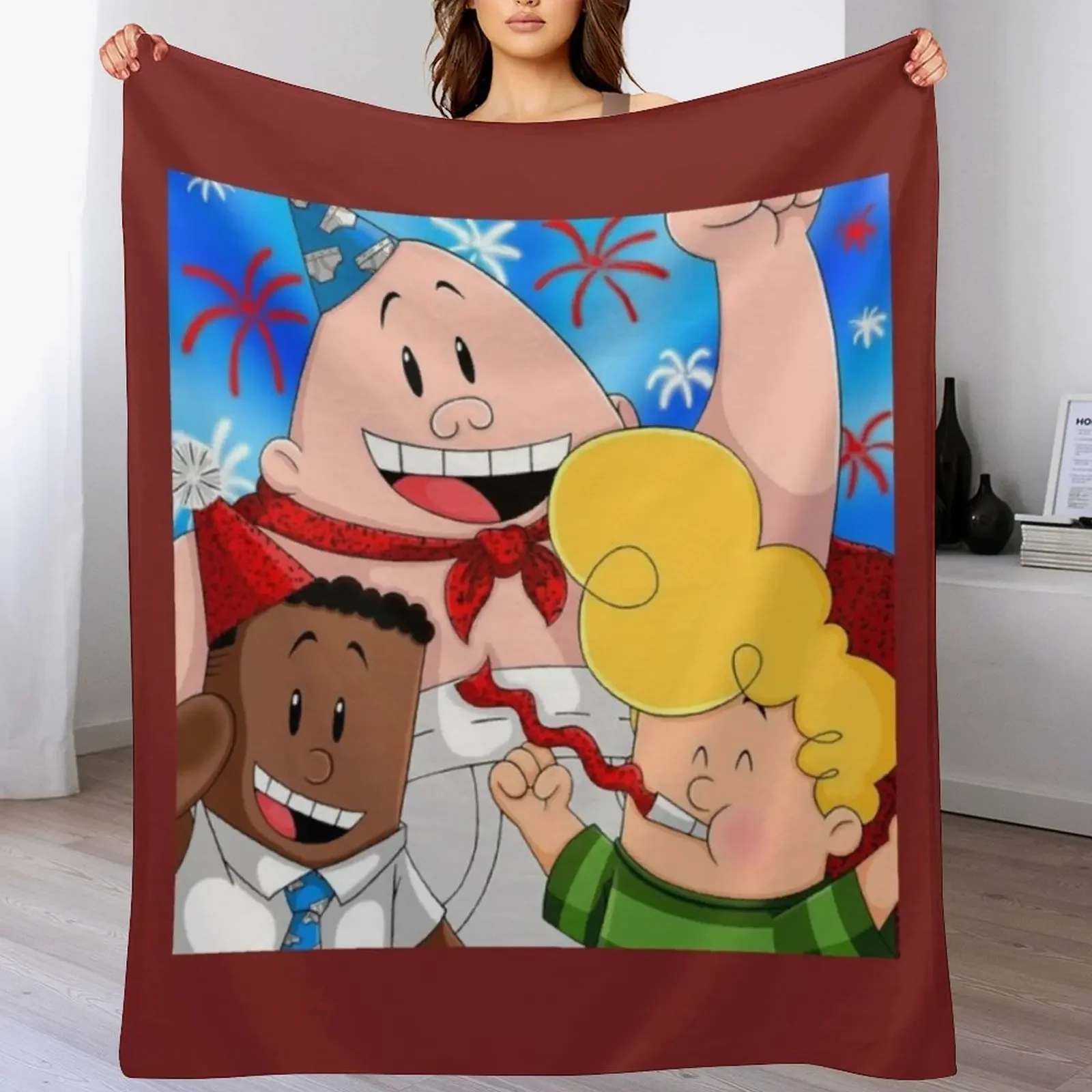 

Captain underpants merchandise Throw Blanket Personalized Gift Travel Camping Thermal Blankets