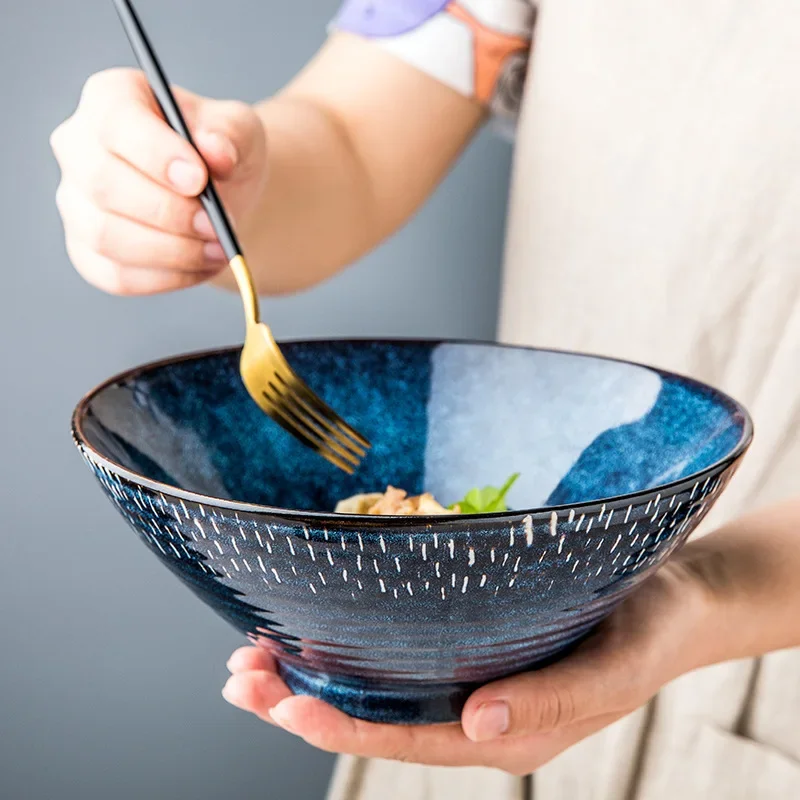 

LingAo-Ceramic Bowl for Home Restaurant, Ramen, Soup, Salad, Bowl