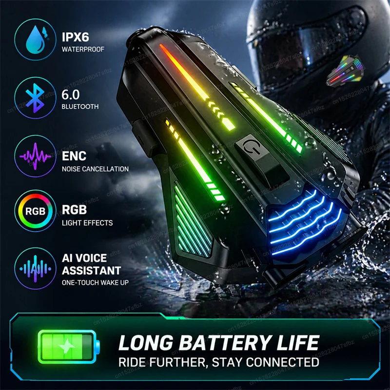 

Motor Helmet Intercom TW2S Bluetooth Motorcycle Wireless Headset 2 Riders 520m Interphone Speaker HD Call Earphones Long Standby
