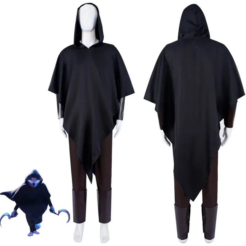 2024 baru cospdy Puss in Boots kostum Cosplay serigala jubah celana Cosplay Set lengkap dewasa anak-anak Halloween karnaval kostum