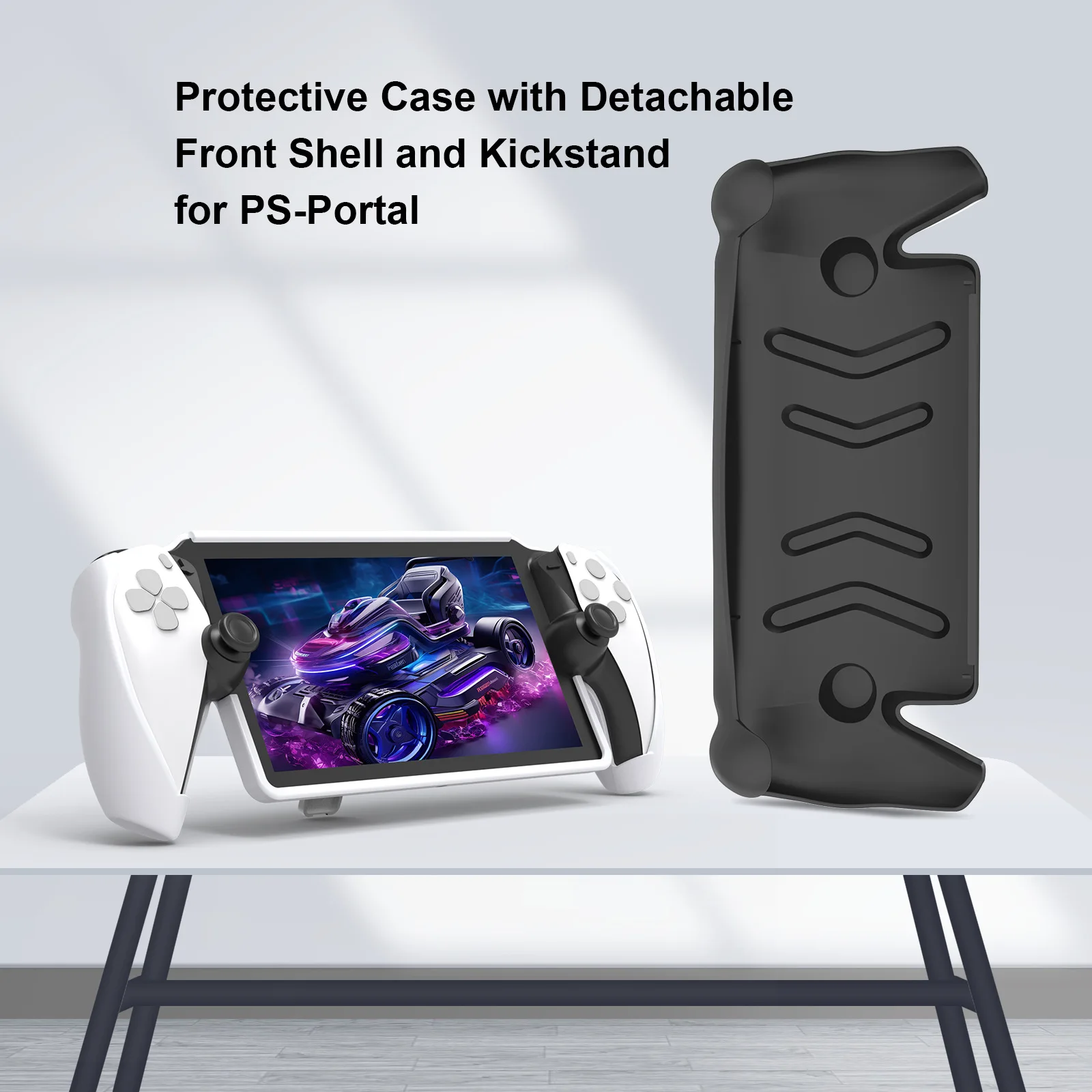 Imagem -06 - Capa Protetora Tpu com Suporte Dobrável para Ps5 Portal Game Console Queda Shell de Proteção Acessório Capa Protetora