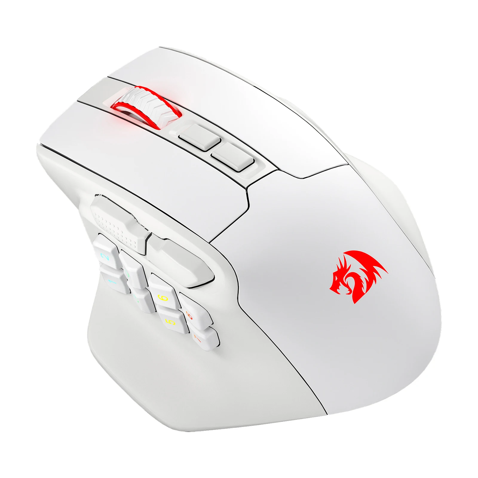 Redragon M811 PRO Wireless MMO Gaming Mouse, 15 Programmable Buttons RGB Gamer Mouse, 10 Side Macro Keys