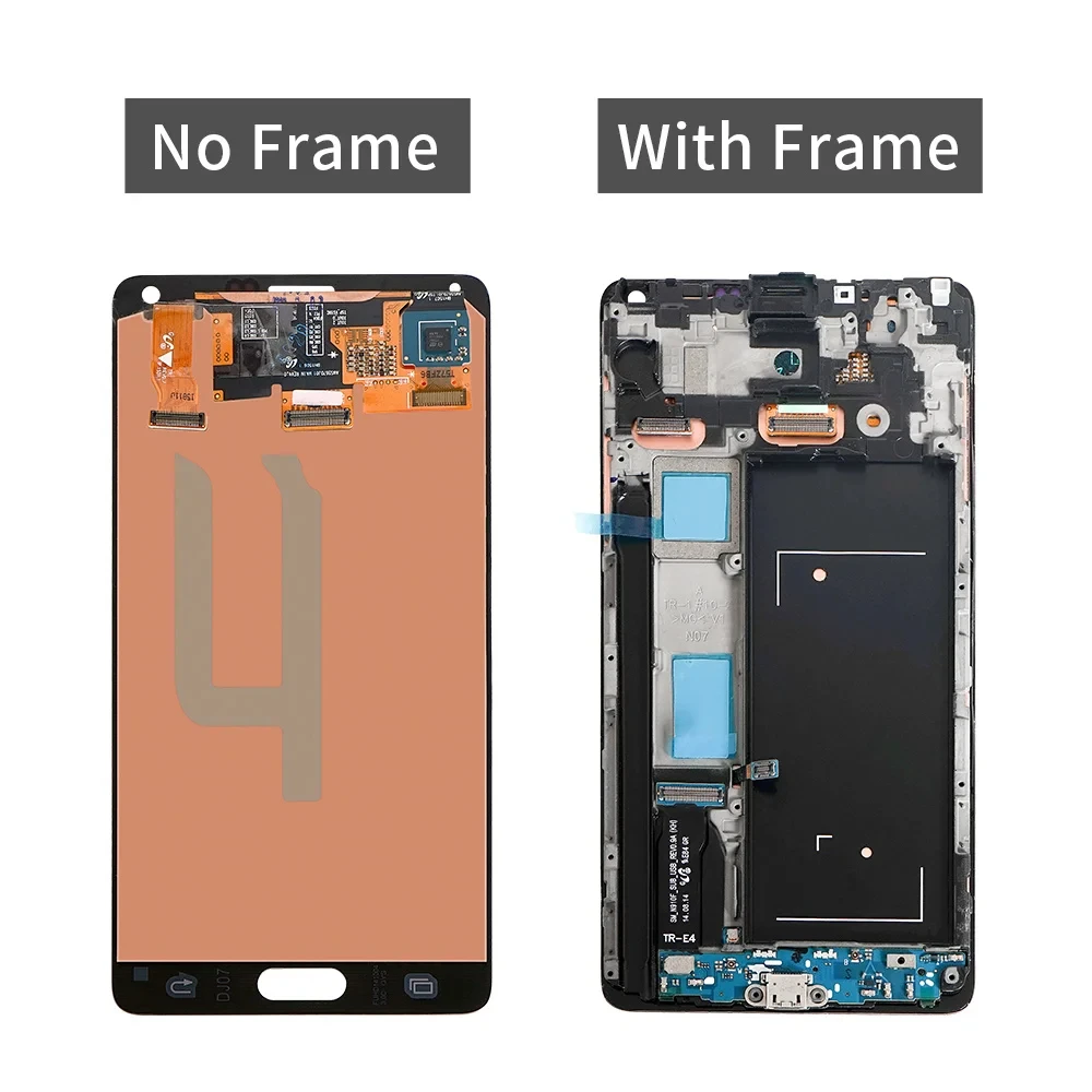 AAA 5.7\'\' Super AMOLED For Samsung Galaxy Note 4 N910 N910S N910C LCD Display Touch Screen Replacement Digitizer For Note 4 LCD