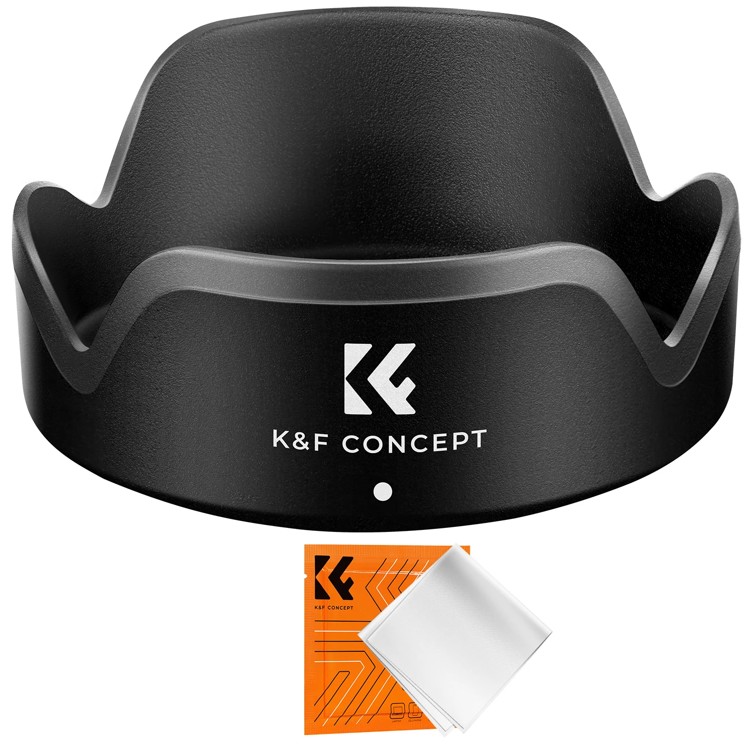 Parasol de Lente K&F CONCEPT con Sistema de Bayoneta y Paño de Limpieza al Vacío para Lentes Canon, Reversible, de Encaje a Presión, Repuesto para Parasol de Lente de Cámara