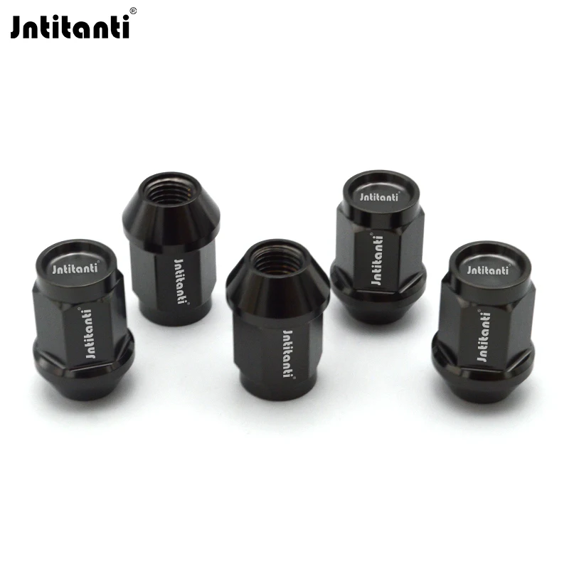 

Jntitanti closed end Gr.5 titanium wheel lug nut titanium nut M12*1.25*35mm for Nissan,Greatwall,Geely,Subaru,Suzuki etc.