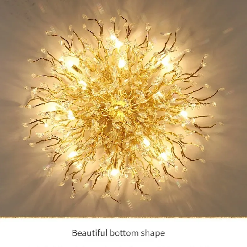 

Luxury Crystal Chandelier For Kitchen Dining Living Room Bedroom Luxury Modern Hanging Ceiling Crystal Tree Branch Chandelier