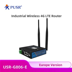 Enrutador Wifi Industrial Pusr Emea & Apac 4g Lte 2g 3g con ranura para tarjeta Sim compatible con enrutador Wifi Openvpn 4g Usr-g806-e para exteriores