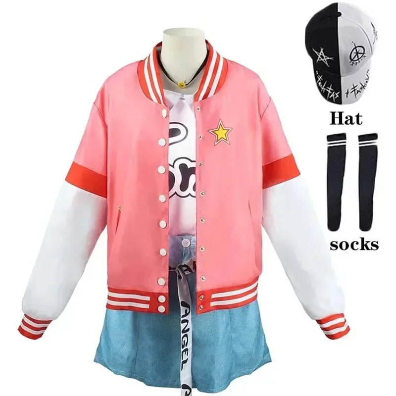 

Kohane Azusawa Cosplay Costume Kohane Jacket With Hat Socks for Women Halloween Anime Exhibition Comic Con