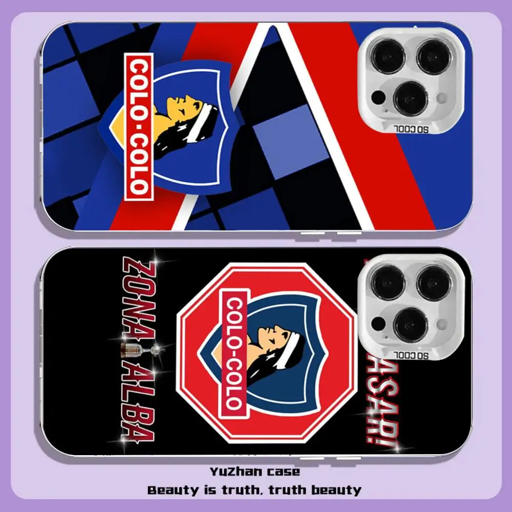 Club Social Y-Deportivo Colo Phone Case For iPhone 17 16 e 15 14 13 12 11 XS Pro Max White IMD Colorful Silver Suitable case - view 3