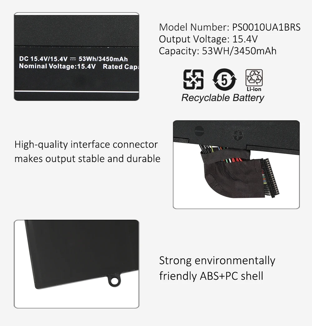 Imagem -06 - Kingsener-bateria do Portátil para Toshiba Dynabook Portege X30w X30w-j Series Notebook 15.4v 53wh 3450mah Ps0010ua1brs