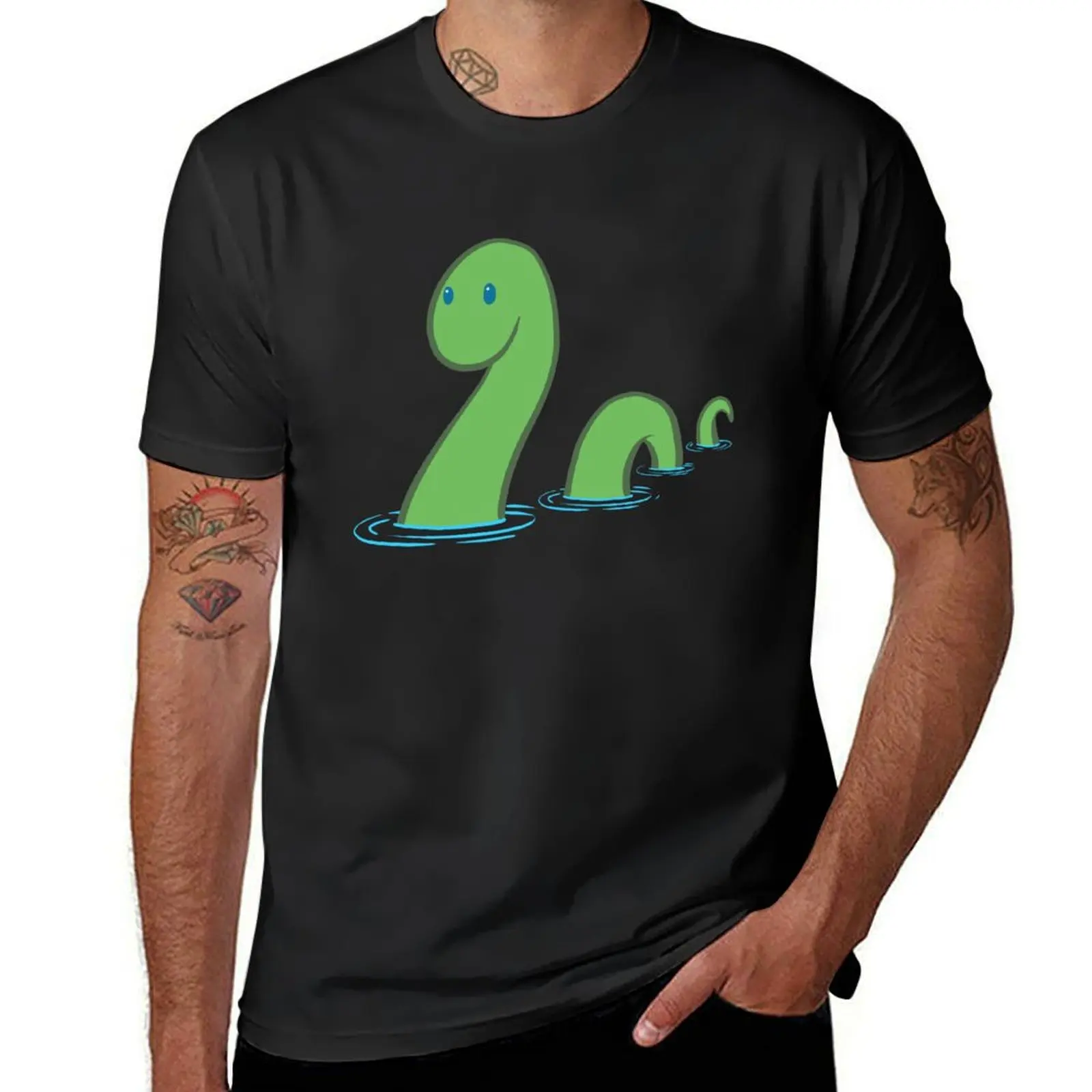 

Nessie T-Shirt Short sleeve tee korean fashion cute tops tees men t shirt