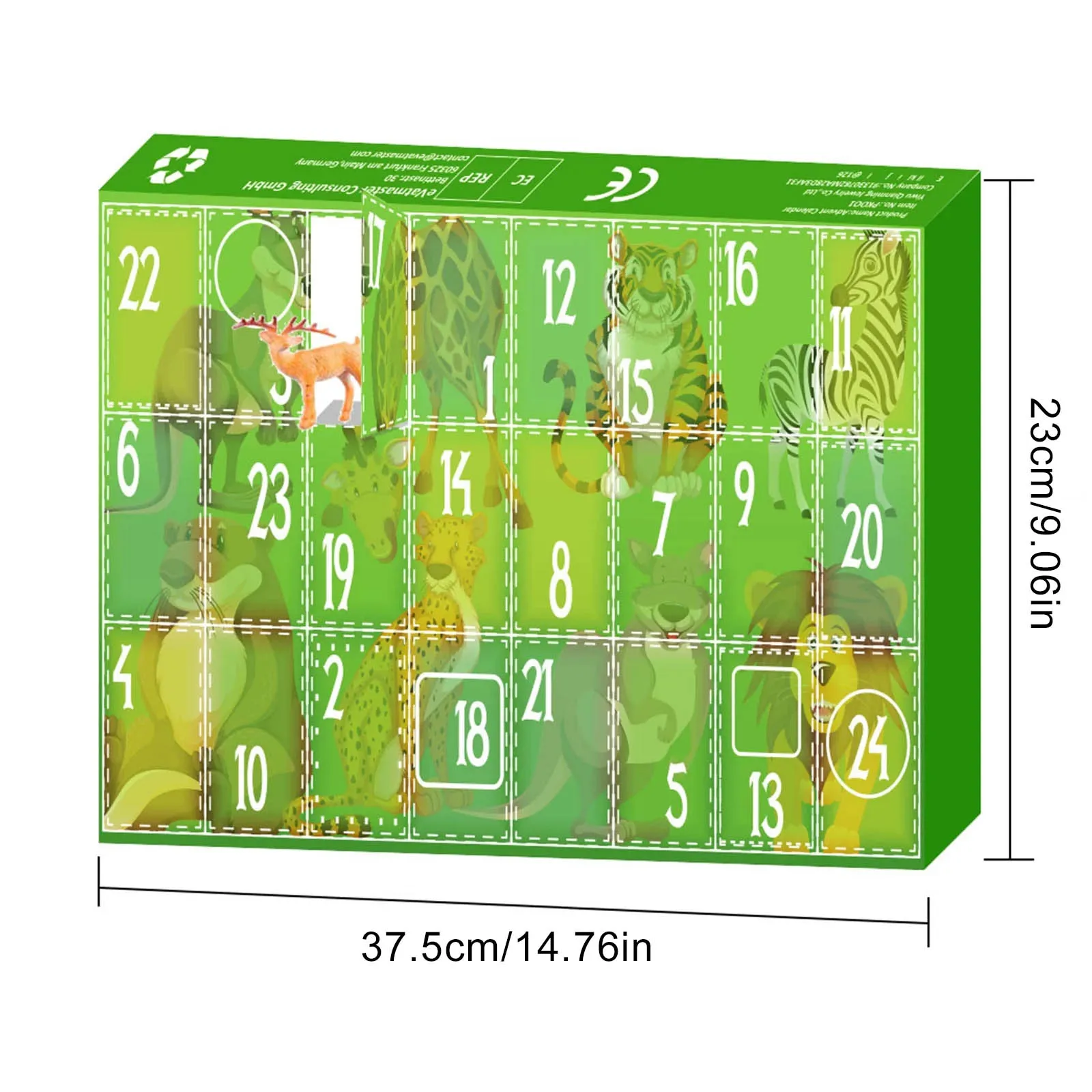 Kalender Advent Digital Penghitung Waktu Permainan untuk Natal, Kalender Hitung Mundur 24 Hari, 24 Buah Ornamen Beraneka Ragam untuk Penghitung Waktu Putar Dapur