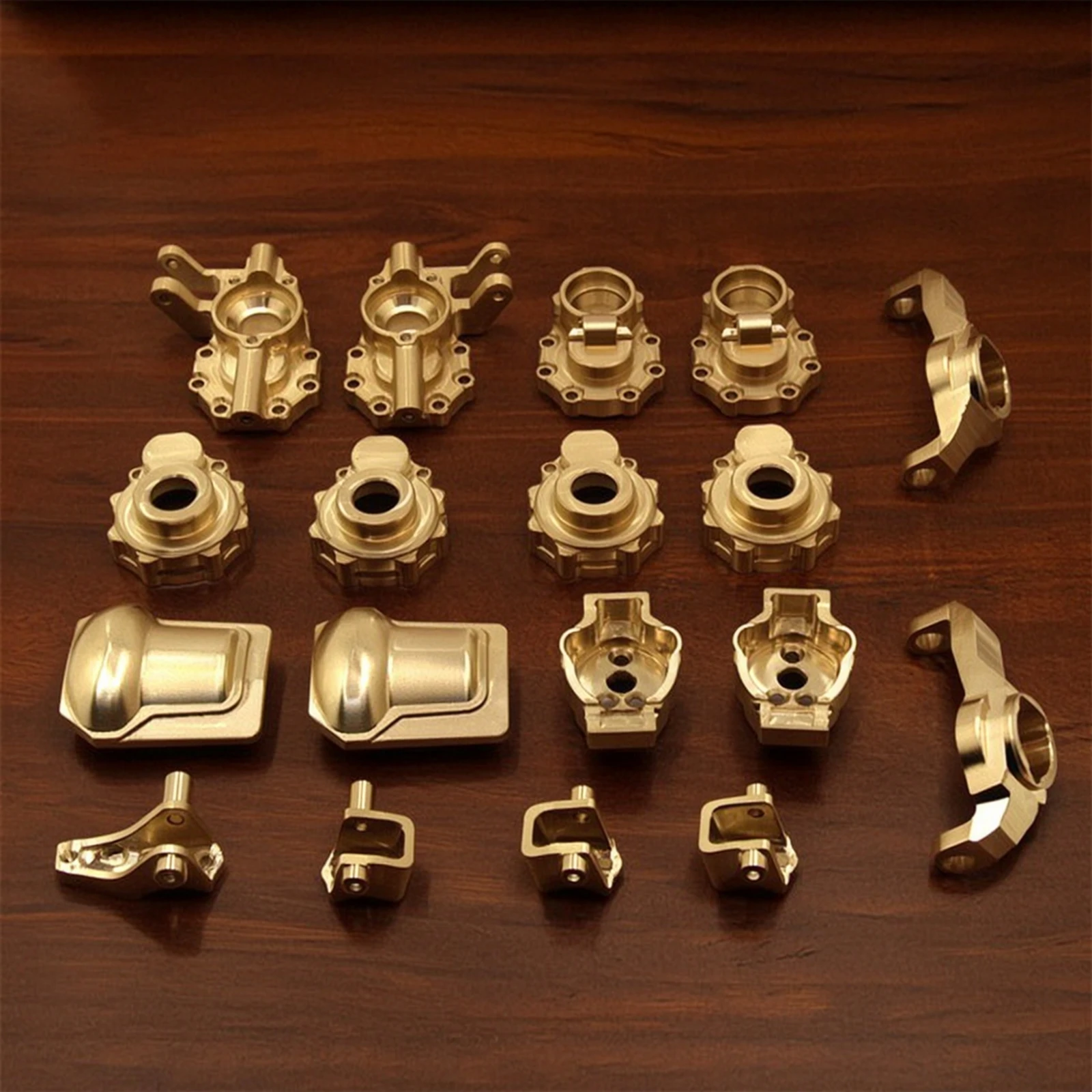 Brass Front Steering Knuckles Kit Sturdy Brass Upgrade Kit RC Car Parts with Steering Knuckles Corrosion-Resistant