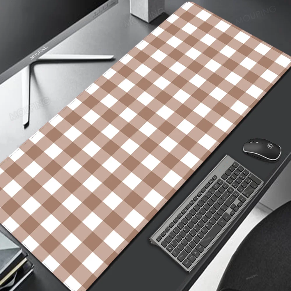 Tappetino per mouse a reticolo rosa Tappetino per mouse carino Kawaii Tappetino per scrivania Gaming Laptop Tappeto per ufficio Tastiera Tastiera meccanica per giocatori Tappetini per mouse