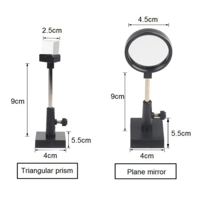 Physical Optics Experiment Set Convex Lens Concave Lens Triangular Prism Plane Mirror Convex Mirror Optical Lens