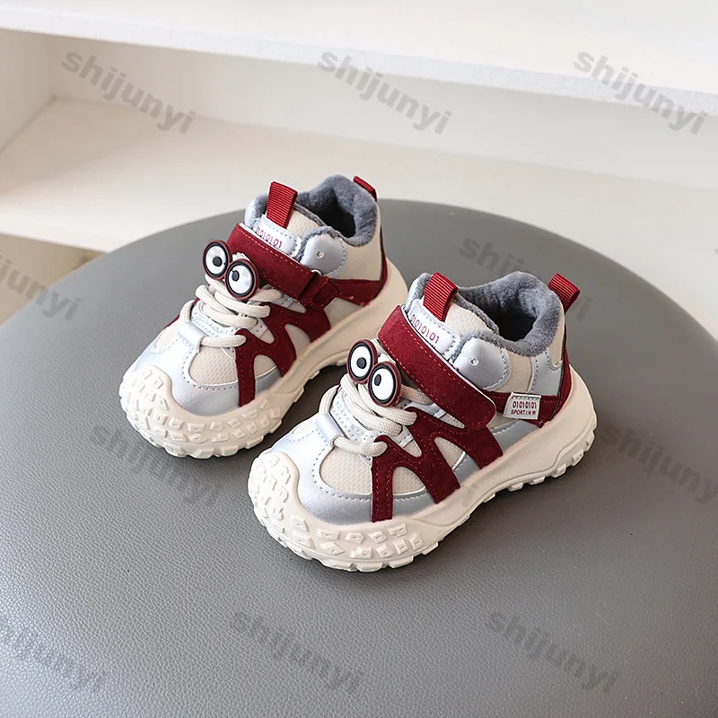 Kids Casual Sports Shoes for Boys Girls New Cute Cartoon Running Shoes Children Leisure Soft Kids Sneakers Non-slip Cotton Shoe