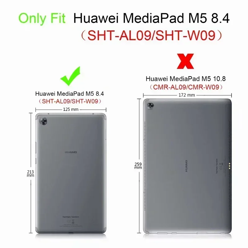 Slim silicon Case For Huawei Mediapad M5 8.4 SHT-AL09 SHT-W09 Tablet Protective case for Huawei Mediapad M5 8.4 Case