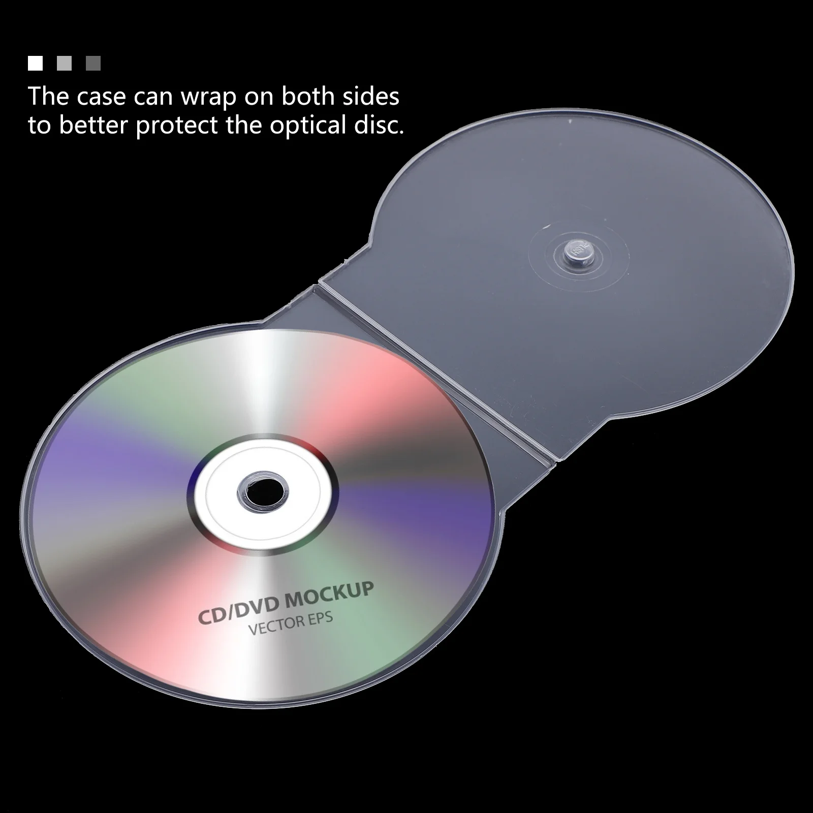 

20Pcs Cd Storage Box Semicircular Transparent Plastic Case Professional Practical Plastic Optical Disks Protection Box