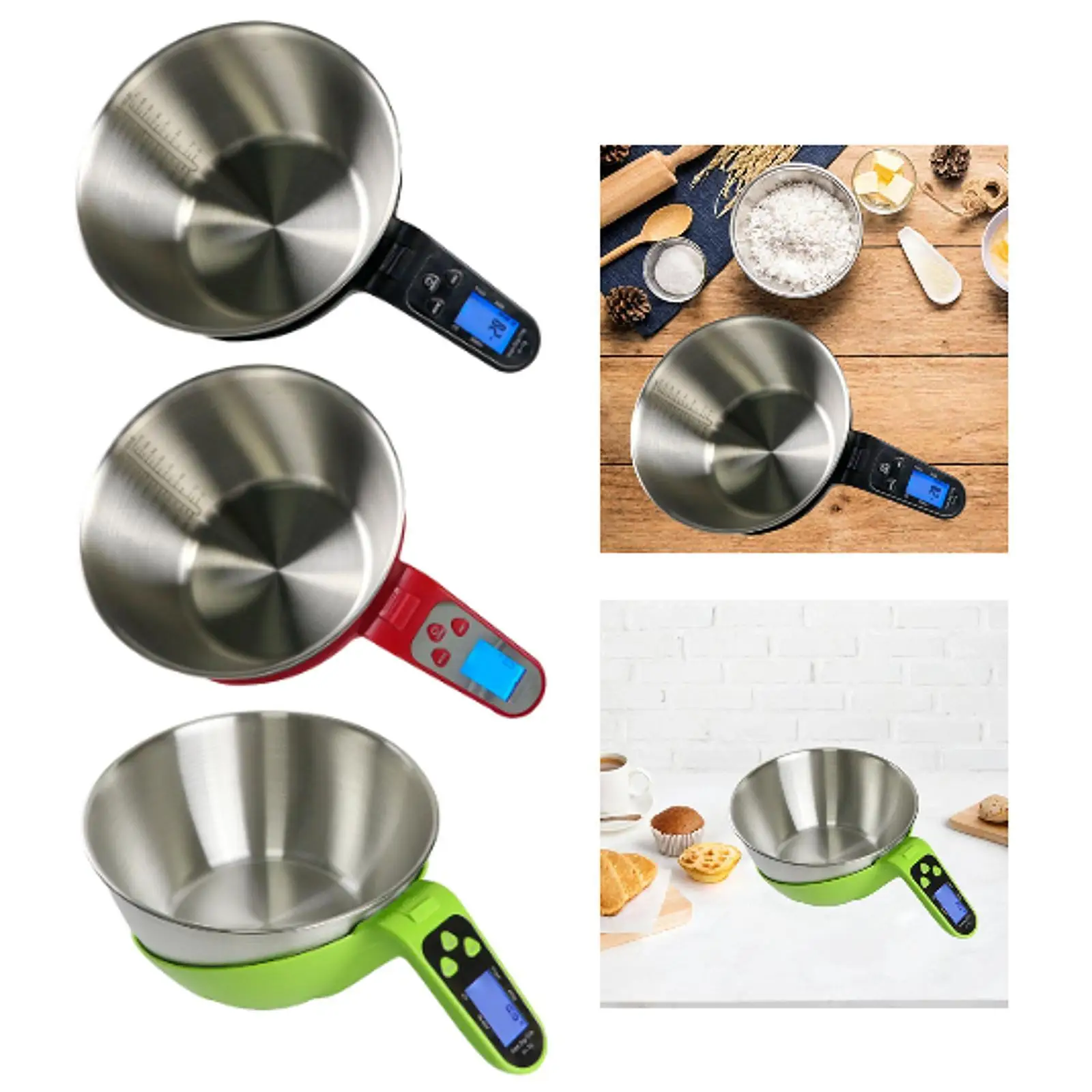 

Food Kitchen Scale Electronic Waterproof 11lb/5kg Removable Digital Kitchen Scale Multifunction for Cooking Meal Prep Baking