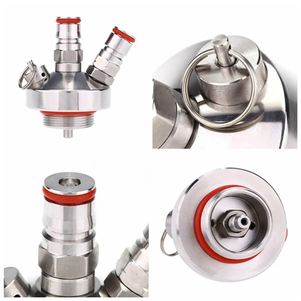 Ball Lock Beer Keg Tap Dispenser, Mini Growler Spear,Stainless Steel Keg Coupler For Party Picnic Gathering,2L/3.6L/4L Keg Spear