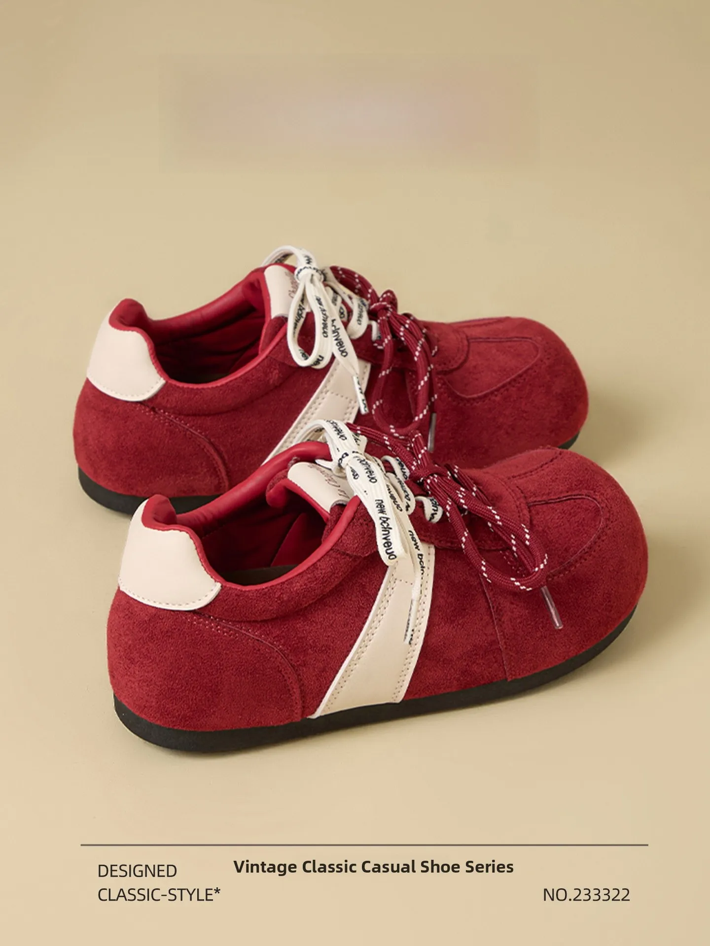 

La Chapelle Red Inner Heightening Dequn oes Women's 2025 New Autumn Best Selling Thi Bot Sports Plimsolls