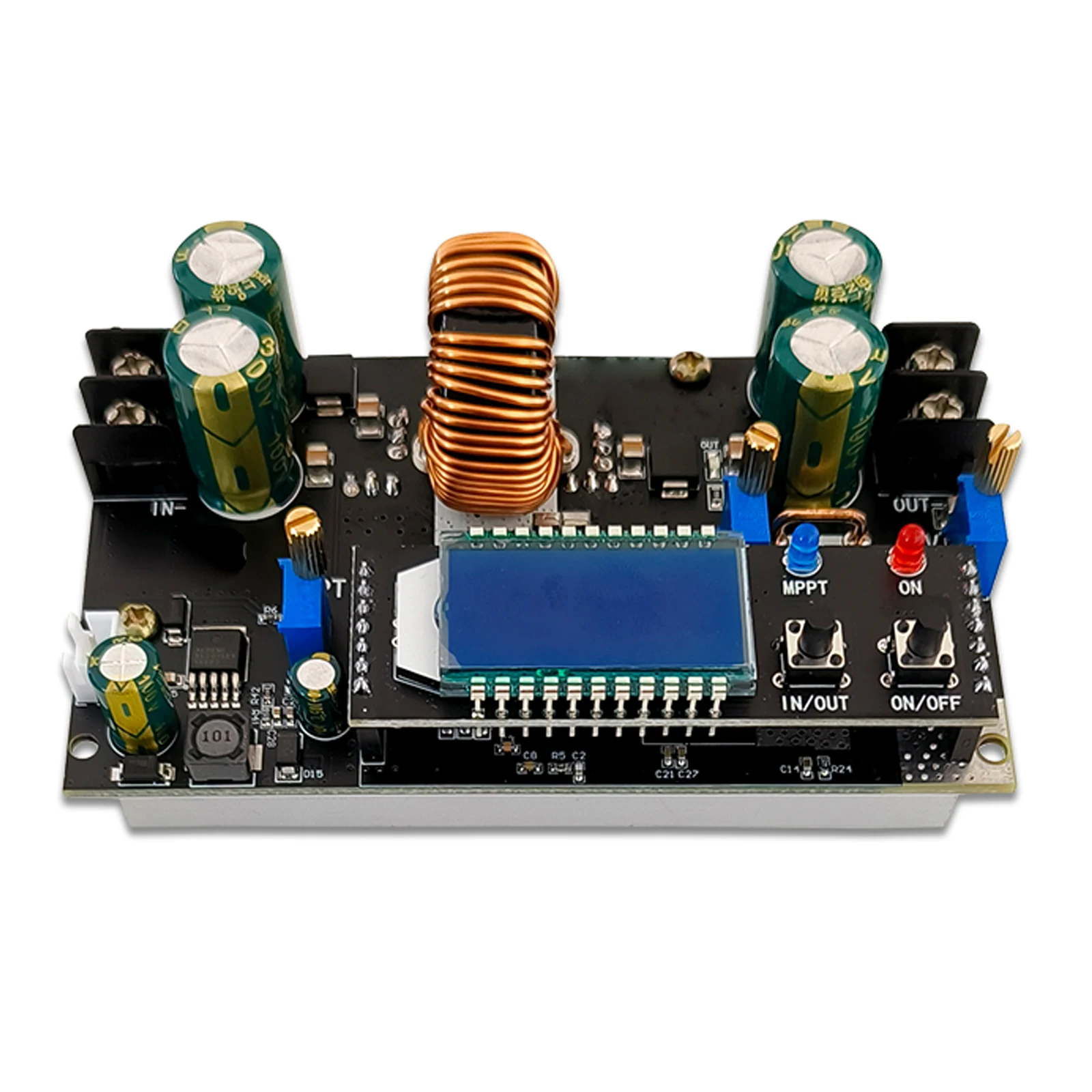300W Automatic Buck-Boost Module, MPPT Solar CC-CV Charging LT8705 High Current 20A Synchronous Rectification Converter