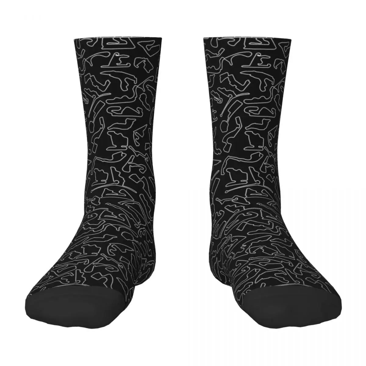 

PG 10 - Circuits Pattern Socks hip hop colored hiphop Socks Female Men's