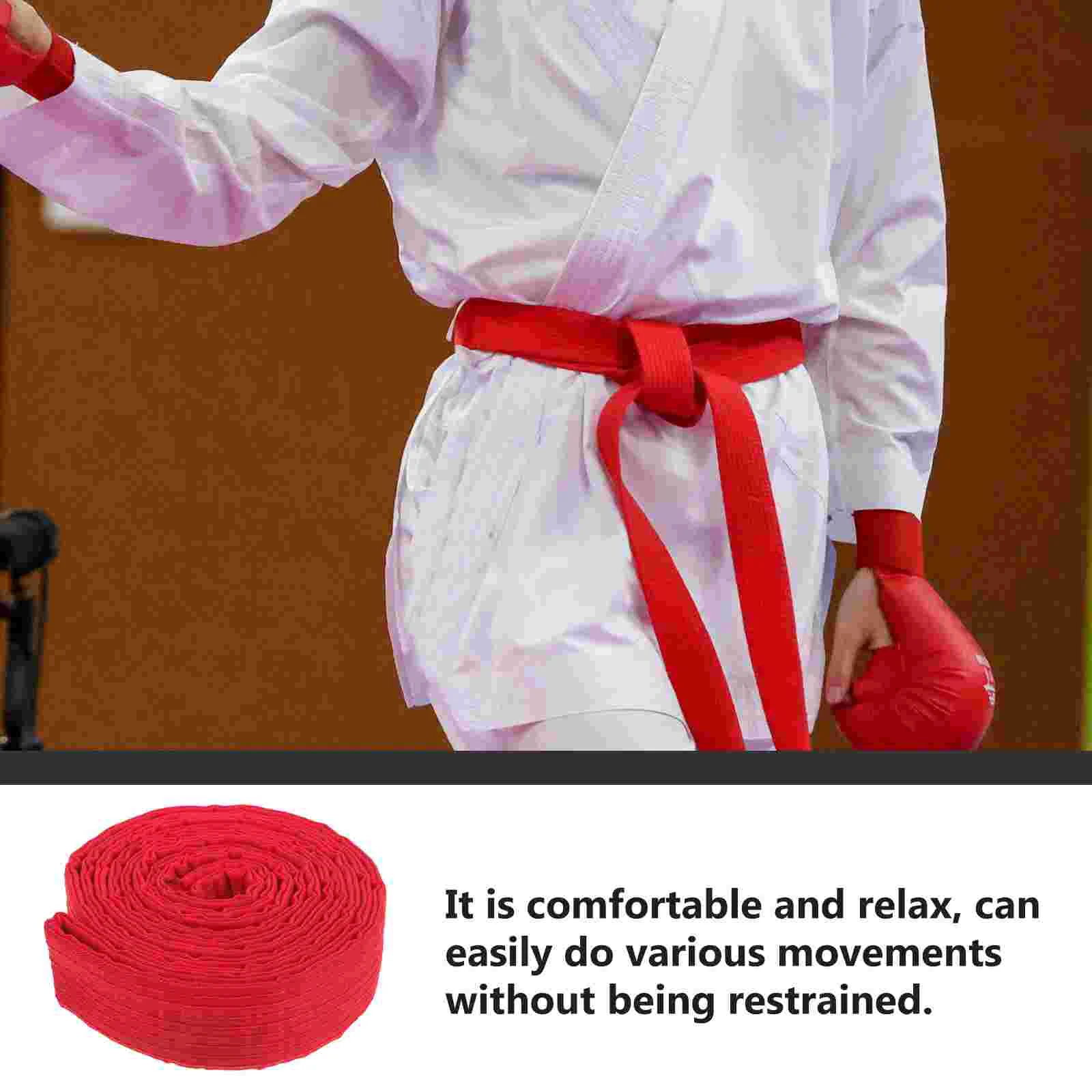 Taekwondo Belt While Karate Wrist Guard Gift Kids Clothing Cotton for Men Costume Waist Miss Wrap Boxing