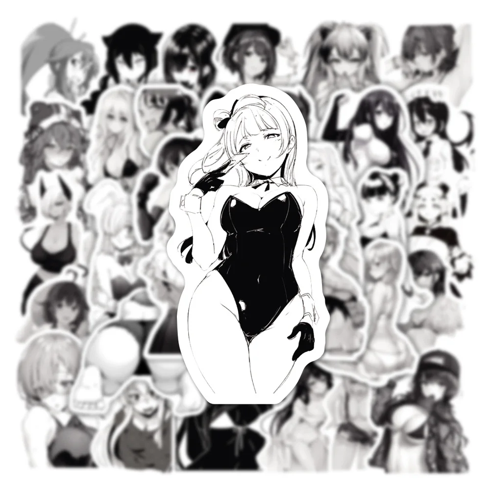 10/30/50/100Pcs Hentai Anime Sexy Meisje Volwassen Stickers Waifu Decoratie Telefoonhoesje Waterfles Notebook Cartoon Graffiti Sticker