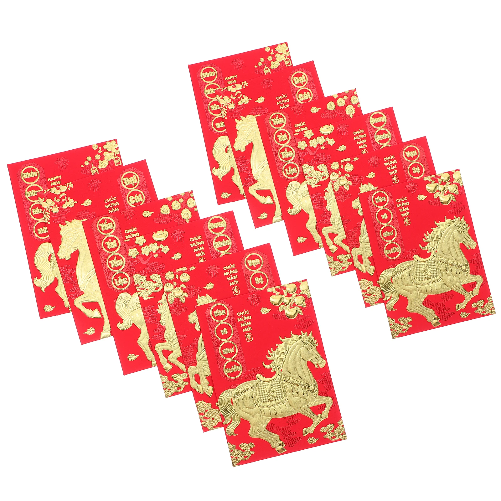 

Vietnamese Red Envelopes for The Year of Horse Chinese Small Cash Birthday