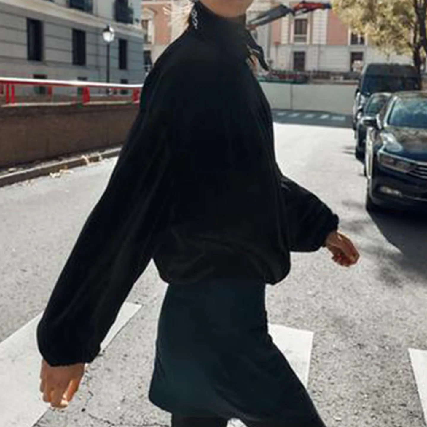 Veste Courte Aviateur Simple et Tendance pour Femme Z, Nouvelle Collection 2025, Coupe Droite, Fermeture Éclair, Sans Capuche