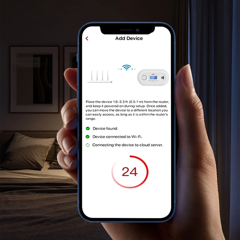 إنذار أول أكسيد الكربون الذكي واي فاي، كاشف غاز ثاني أكسيد الكربون واي فاي مع التحكم في تطبيق تويا، بطارية عمر 10 سنوات، CE EN 50291، VC21W